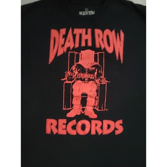 Death Row Records American Record Label R Black T Shirt Large - Picture 3 of 5